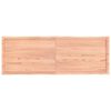 vidaXL Плот за маса светлокафяв 180x60x(2-4) см обработен масивен дъб