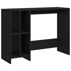vidaXL Бюро за лаптоп, черно, 102,5x35x75 см, инженерно дърво