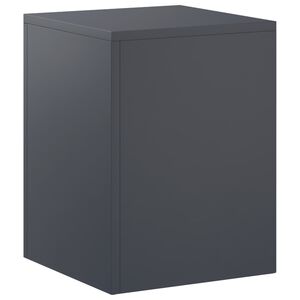 vidaXL Стойка за растения Антрацит 30 x 30 x 40 cm Неръждаема стомана