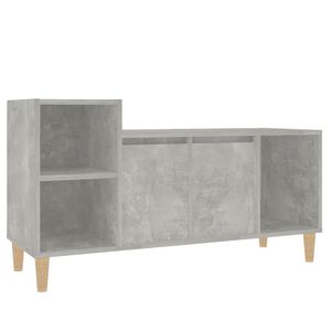 vidaXL ТВ шкаф, бетонно сиво, 100x35x55 см, инженерно дърво