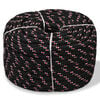 143815 vidaXL Marine Rope Polypropylene 18 mm 50 m Black