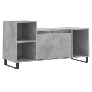 vidaXL ТВ шкаф, бетонно сиво, 100x35x55 см, инженерно дърво