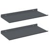 vidaXL Плаващ рафт Монтиране на стена 2 бр. Антрацит 40 x 18 x 2,5 см