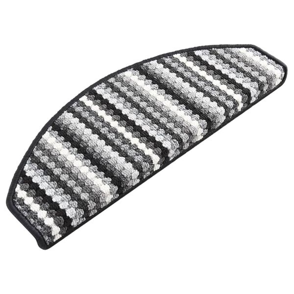 vidaXL Самозалепващи стелки за стълби, 15 бр, 65x24x4 см, пъстри