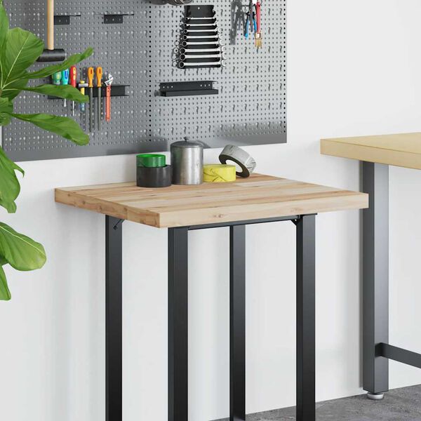 vidaXL Плот за бюро, необработен, 100x60x4 см, масивно дърво акация