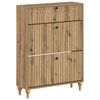 vidaXL Шкаф за обувки ALKMAAR 78 x 24 x 103 см Инженерна дървесина