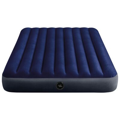 Intex Dura-Beam Надуваемо въздушно легло с помпа 152x203x25 см синьо
