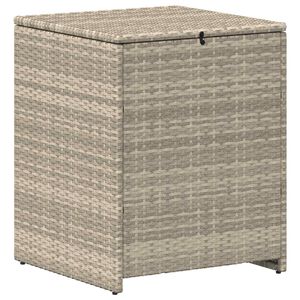 vidaXL Кутия за възглавници Светлосиво 55 x 55 x 69 см полиратан