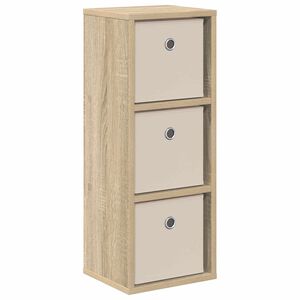 vidaXL Служебен шкаф с чекмедже Сонома дъб 25,5 x 22 x 69,5 см
