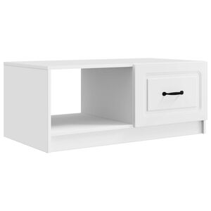 vidaXL Масичка за кафе Бяло 90 x 50 x 37 см Инженерна дървесина