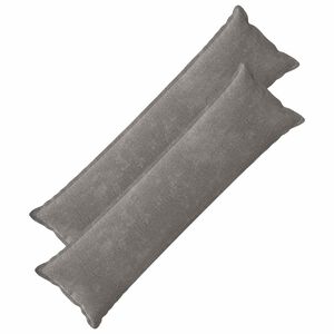 vidaXL Калъфка за възглавница 2 pcs HOUTEN Тъмносиво 40 x 145 см