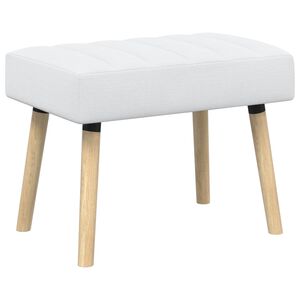 vidaXL Пейка с канали Бяло 60 x 40 x 45 см Текстил