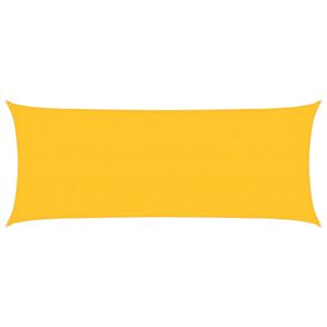 vidaXL Платно-сенник, 160 г/м&sup2;, жълто, 2x5 м, HDPE