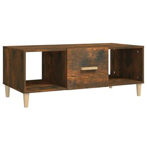 vidaXL Кафе маса, опушен дъб, 102x50x40 см, инженерно дърво
