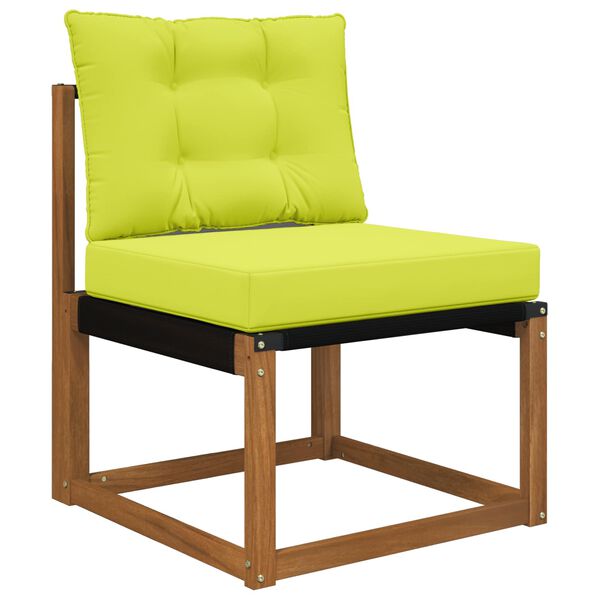 vidaXL Възглавница за диван на открито 2 pcs Зелен Полиестер