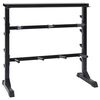 vidaXL Стойка за дъмбели Черно 99 x 45 x 95,5 см