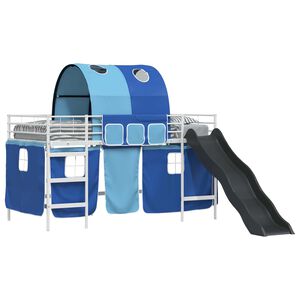 vidaXL Бял и син 79,5 x 200 см