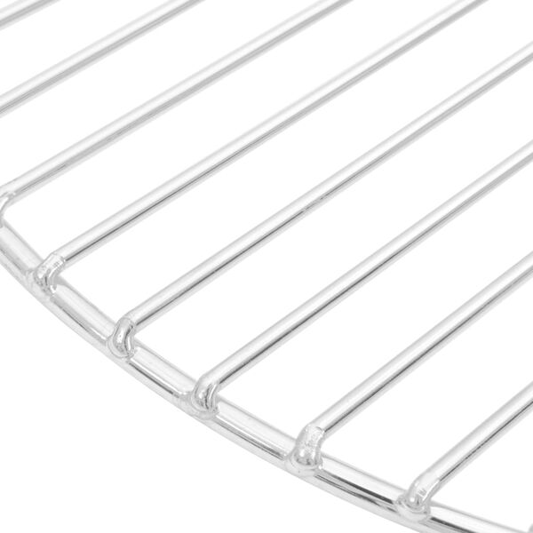 vidaXL Решетка за барбекю, кръгла, Ø37 см, неръждаема стомана 304