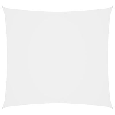 vidaXL Платно-сенник, Оксфорд текстил, квадратно, 2,5x2,5 м, бяло