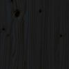 vidaXL Разтегателно дневно легло, черно, 2x(90x190) см, бор масив