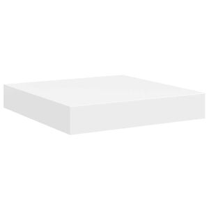 vidaXL Окачен стенен рафт, бял, 23x23,5x3,8 см, МДФ