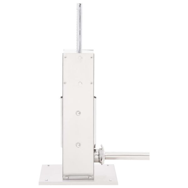 vidaXL Ръчна пълначка за наденици, сребриста, 3 л, неръждаема стомана