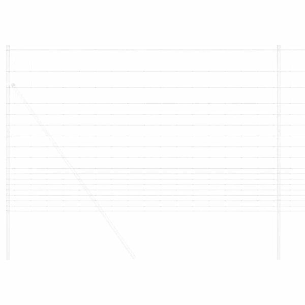 vidaXL Див ограда Горещо поцинковано 1000 x 150 x 0,18 см Желязо