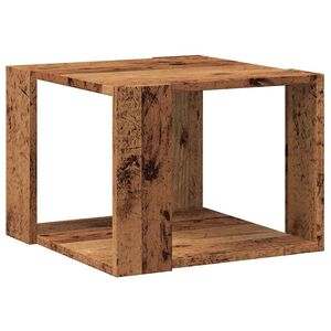 vidaXL Масичка за кафе от старо дърво 40x40x30 cm Инженерна дървесина