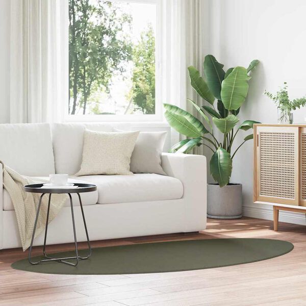 vidaXL Килими за помещение HUARTE Горско зелено 100 x 200 cm Полиестер