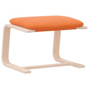 vidaXL Табуретка, тъмножълта, 51x41x40 см, текстил