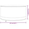 vidaXL Калъф за градинска мебел кръгъл бежов &Oslash;157x71 см 600D Оксфорд