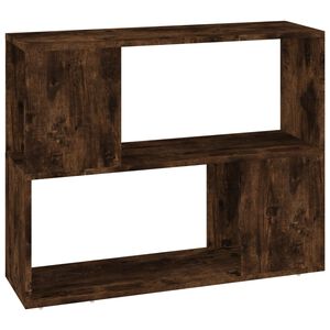 vidaXL Библиотека/разделител за стая, опушен дъб, 80x24x63 см