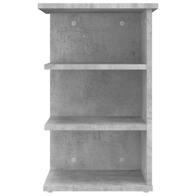vidaXL Страничен шкаф, бетонно сив, 35x35x55 см, ПДЧ