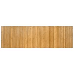 vidaXL Килим, правоъгълен, натурален, 60x200 см, бамбук