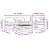 vidaXL Комплект дивани за открито 5 pcs Естествено и светло сиво