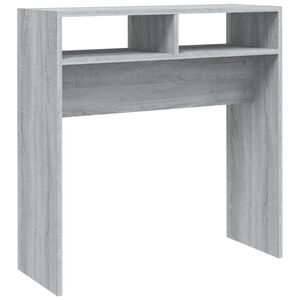 vidaXL Конзолна маса, сив сонома, 78x30x80 см, инженерно дърво