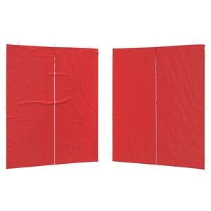vidaXL Стена на палатка за парти 2 бр. 200 x 195 см Червено