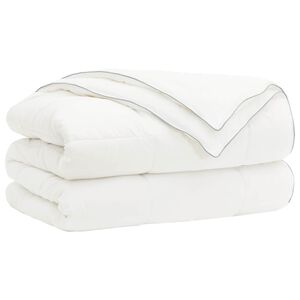 vidaXL Завивка TRIER 155x220см 4 сезона 140+220GSM Бяло Дизайн 2 в 1