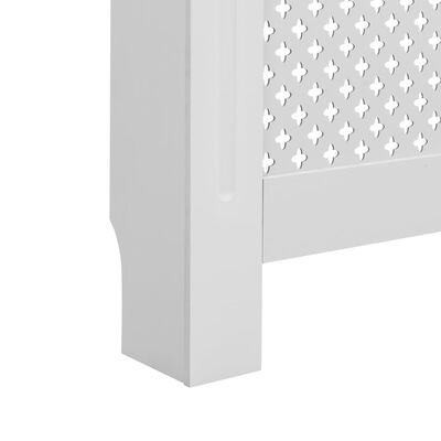 vidaXL Параван за радиатор, бял, 172x19x81,5 см, МДФ