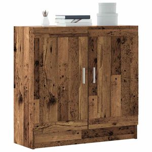 vidaXL Шкаф за книги от старо дърво 82,5x30,5x80cm Инженерна дървесина