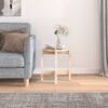 vidaXL Кафе маса, &Oslash; 42,5x45 см, борово дърво масив