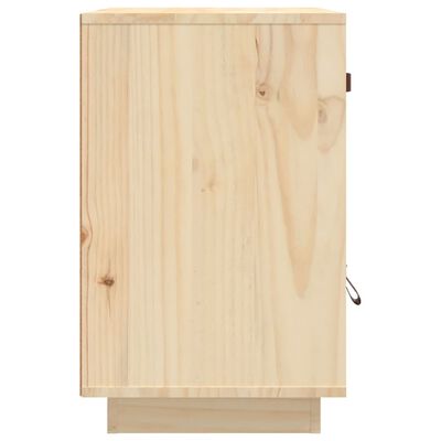 vidaXL Нощни шкафчета, 2 бр, 40x34x55 см, борово дърво масив