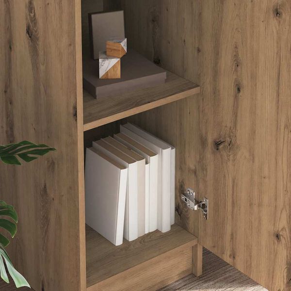 vidaXL Хайтборд дъб артизан 35 x 39 x 168 см Инженерно дърво