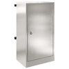 vidaXL Пощенска кутия Сребрист 30 x 20 x 55 см Неръждаема стомана