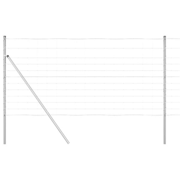 vidaXL Стълб за ограда. Галванизирана 50 x 1,2 m Стомана