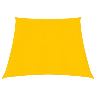 vidaXL Платно-сенник, 160 г/м², жълто, 3/4x3 м, HDPE