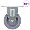 vidaXL 24 бр. Фиксирани колелца 75 мм