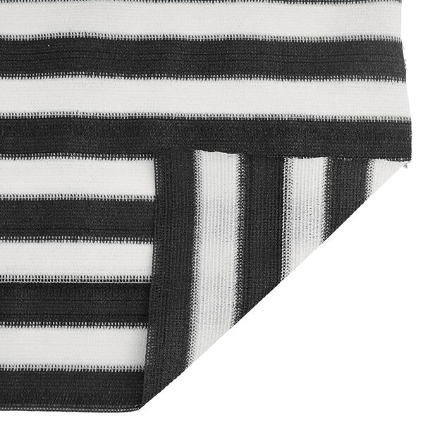 vidaXL Засенчваща мрежа антрацит и бяло 1x10 м HDPE 195 г/м&sup2;