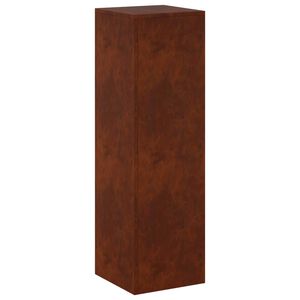 vidaXL Стойка за растения Ръждясало 30 x 30 x 100 см Кортенова стомана