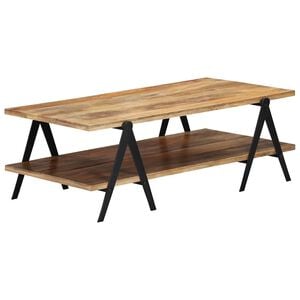 vidaXL Маса за кафе, 115x60x40 см, мангово дърво масив